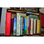 A BOX OF CRICKET RELATED BOOKS, etc, to include 'Barclays World of Cricket', 'Benson & Hedges