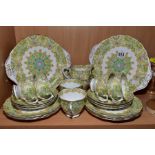 A ROYAL ALBERT 'PAISLEY SHAWL' PATTERN TWENTY TWO PIECE TEA SET, Reg no 829436, comprising of six