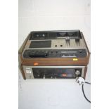 A VINTAGE AKAI AT-550 TUNER, a vintage Akai GXC-46D tape player (both PAT fail due to loose or no