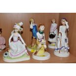 A SET OF SIX ROYAL DOULTON 'THE NURSERY RHYMES COLLECTION', comprising Little Jack Horner HN3034,