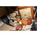 PICTURES, COLLECTABLES, CERAMICS, etc, including a leather cased Rabone, Chesterman Ltd surveyors