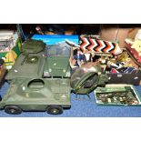 A COLLECTION OF ACTION MAN FIGURES, CLOTHING, ACCESSORIES & VEHICLES, mostly c1970's to include four