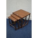 A G PLAN FRESCO TEAK NEST OF THREE TABLES (SD)