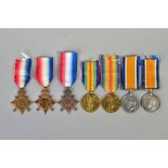 A WWII 1914-15 STAR TRIO named to a 5565 Sjt A Eckford K.O.S.B, together with a 1914-15 Star named