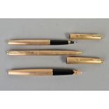 SAMPLES FROM A FORMER PARKER SALES REPRESENTATIVE (1973-1980), a 12ct rolled gold Parker 65