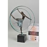 JENNINE PARKER (BRITISH CONTEMPORARY), 'Elevation', an artist proof bronze sculpture, 19/20,