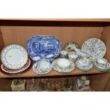 A COLLECTION OF 20TH CENTURY MINTON AND SPODE, including Minton 'Haddon Hall' tea and dinnerwares,