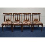 A SET OF FOUR G PLAN TEAK CHAIRS