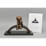 DOUG HYDE (BRITISH 1972), 'Watching The World Go By', a Limited Edition bronze sculpture of a boy