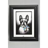 DOUG HYDE (BRITISH 1972), 'Parisian Chic', a Limited Edition print, 143/395, dog wearing a cravat,