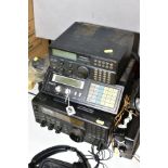 AN ICOM IC-R8500 COMMUNICATIONS RECEIVER (no power supply), a Radio Shack DX 394 receiver and a
