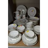 A ROYAL DOULTON CORONET PATTERN DINNER SERVICE, mostly green backstamps, some brown backstamps (