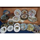 VARIOUS COLLECTORS PLATES, comprising twelve Danbury Mint/Aynsley 'Meet My kittens', five Coalport