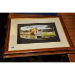 A FRAMED PRINT FROM THE BENSON AND HEDGES INTERNATIONAL OPEN 2001, signed by Curtis Strange and