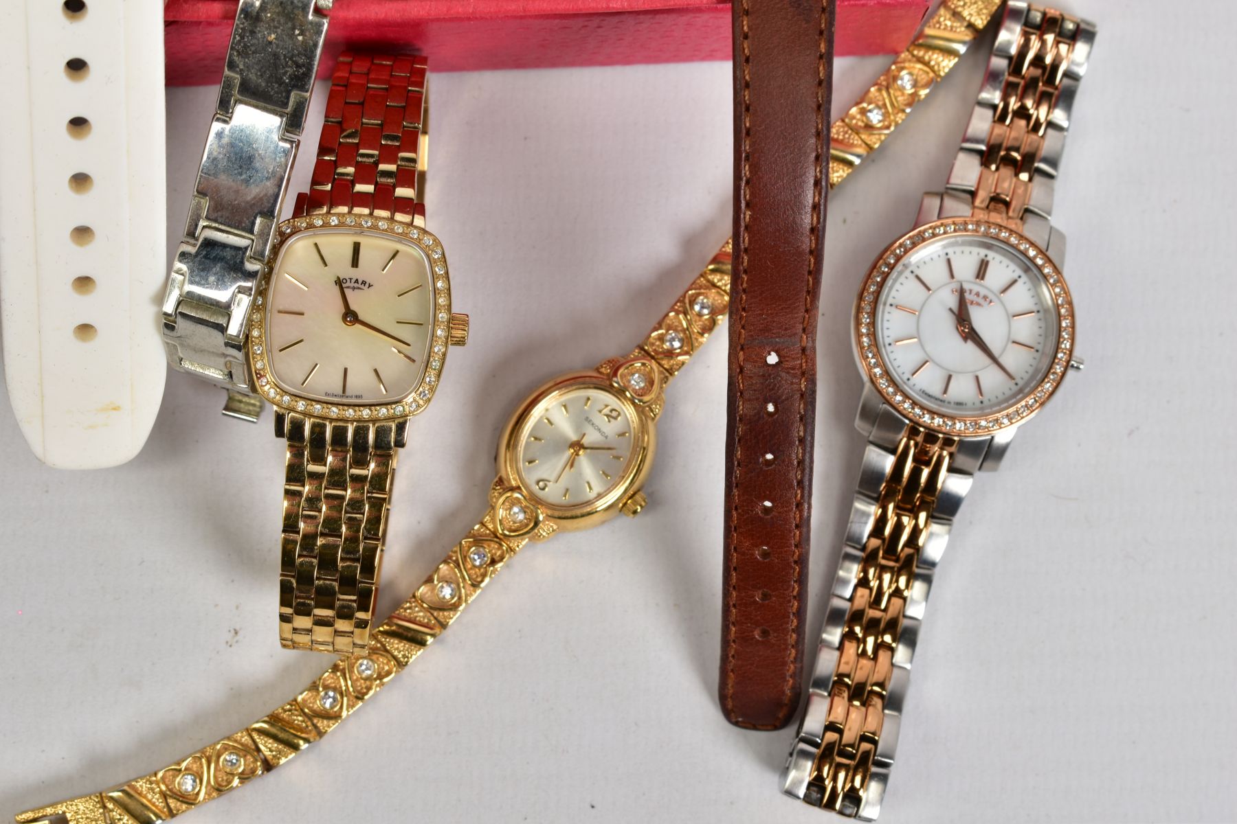 A SMALL SELECTION OF LADIES WRISTWATCHES AND POCKET WATCH, to include various names such as - Image 2 of 5