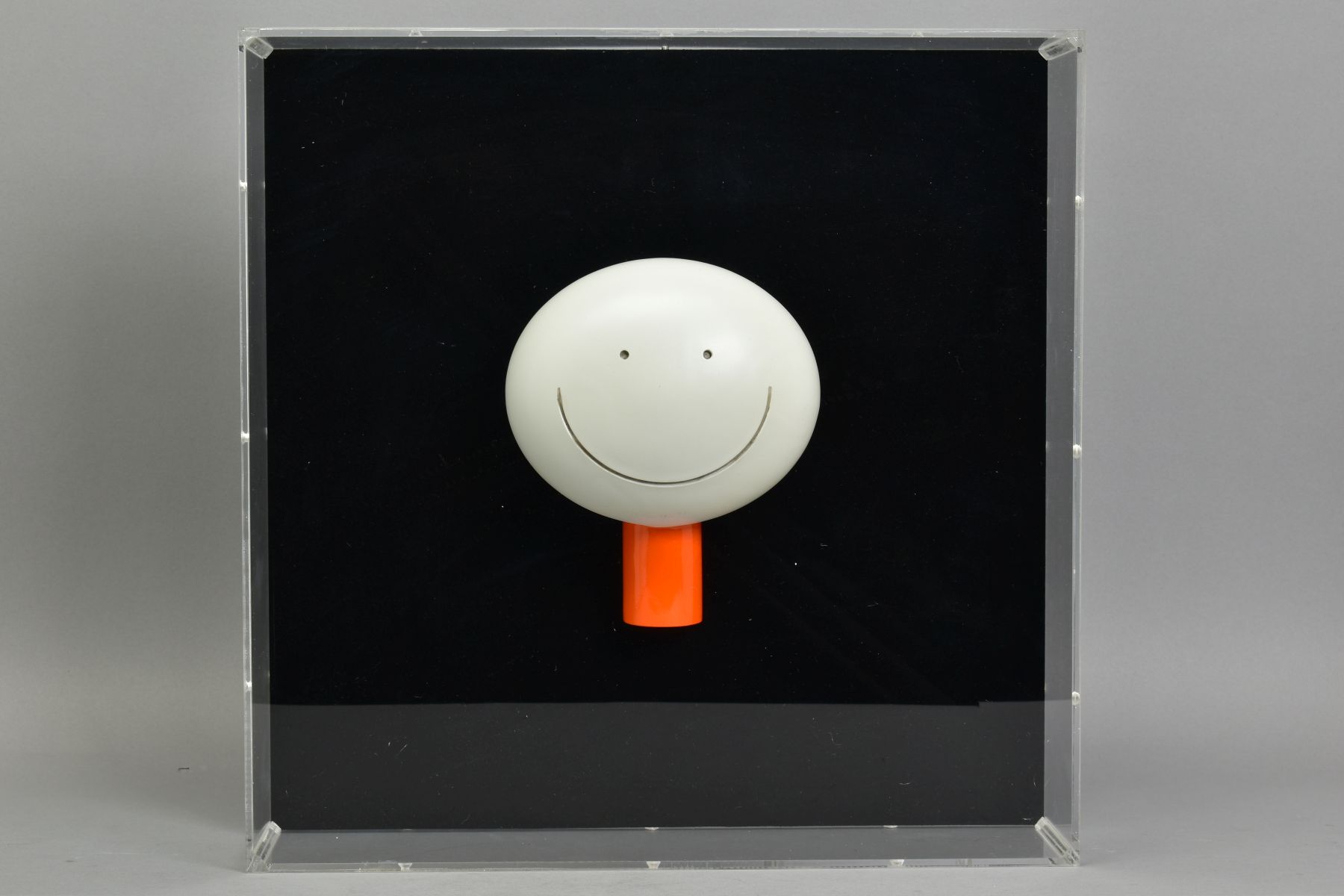 DOUG HYDE (BRITISH 1972) 'THE SMILE - OBJECT D'ART', a proof copy cold cast porcelain sculpture