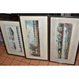 A BOX OF FRAMED RAILWAY RELATED PRINTS AND EPHEMERA ETC, to include 'View of the Opening of the