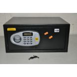 A YALE ELECTRONIC PERSONAL SAFE with two keys (no battery clip) width 43cm x depth 35cm x height