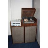 A SELECTION OF VINTAGE HIFI EQUIPMENT including an Armstrong 127 Stereo tuner amplifier, a bespoke