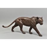 MICHAEL SIMPSON (BRITISH CONTEMPORARY) 'BIG SHOT', an artist proof bronze sculpture of a Lioness.