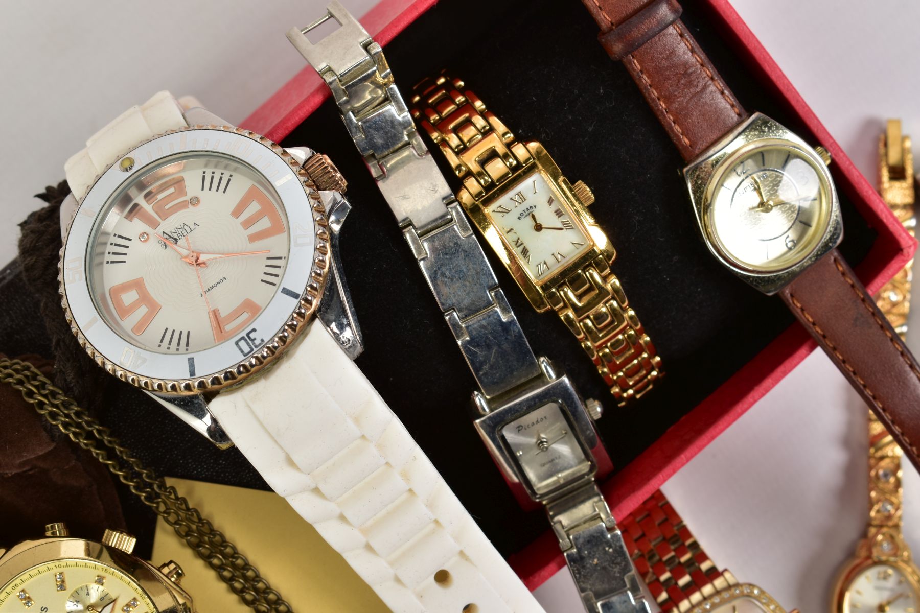 A SMALL SELECTION OF LADIES WRISTWATCHES AND POCKET WATCH, to include various names such as - Image 4 of 5