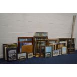 A LARGE QUANTITY OF VARIOUS PICTURES AND PICTURE FRAMES of various styles (30+)