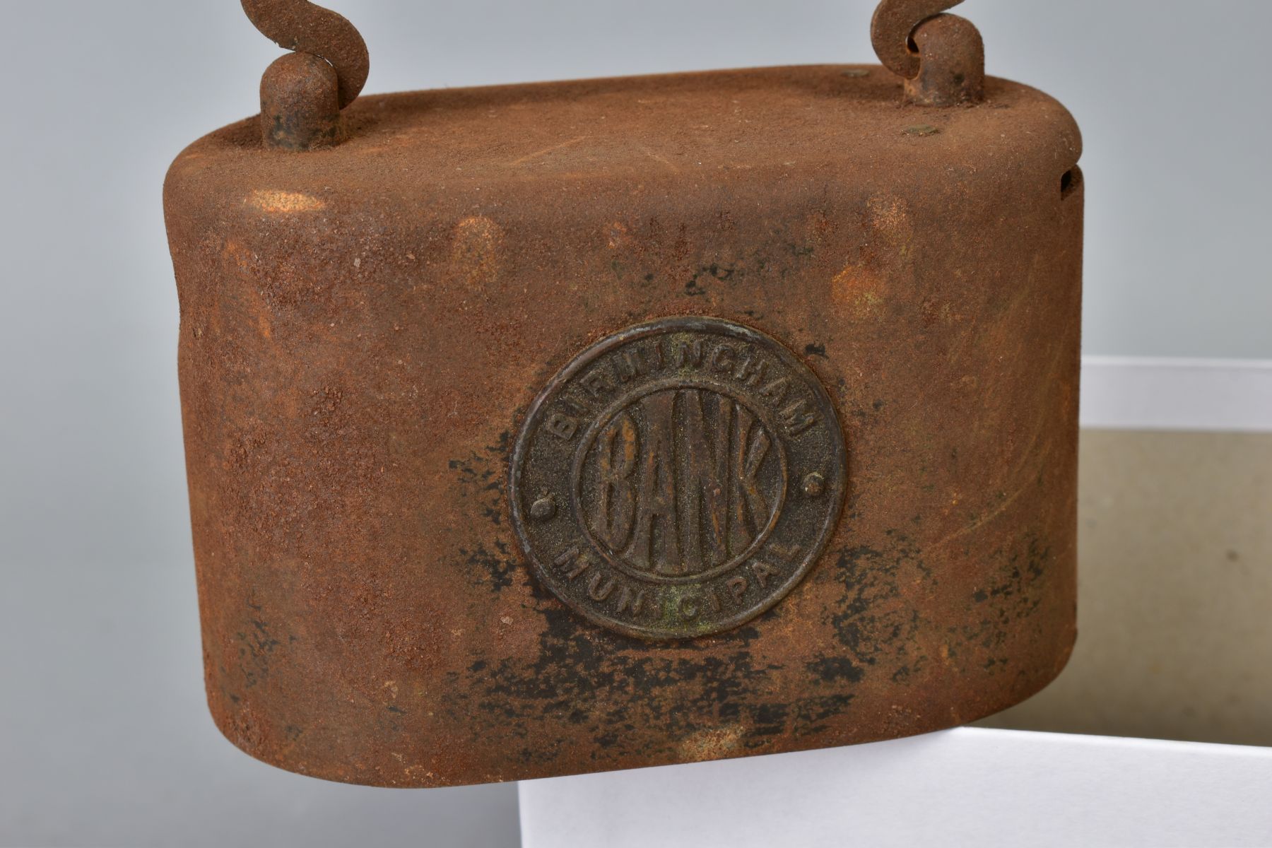 A SHOE BOX OF MIXED COINS with a Birmingham municipal money bank - Image 2 of 3