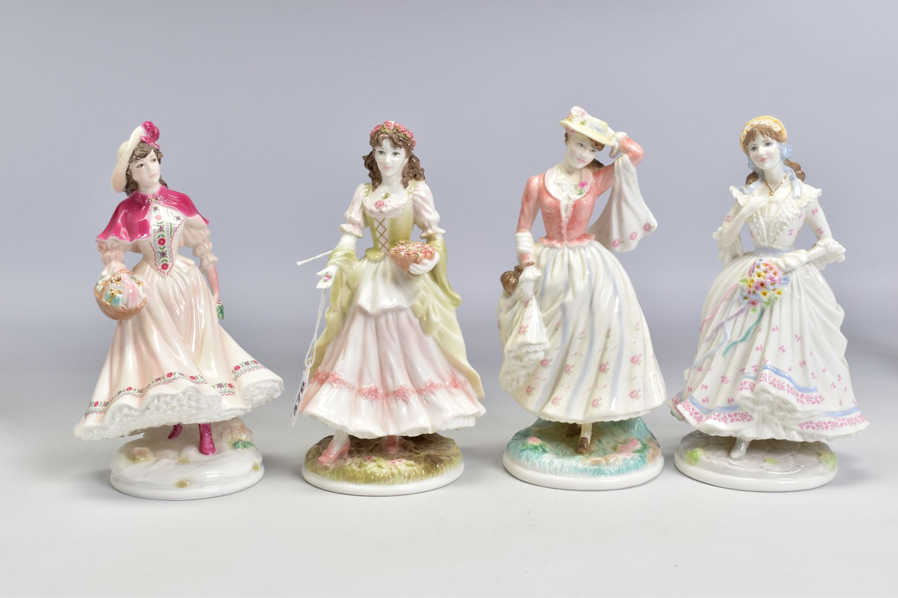 FOUR ROYAL WORCESTER LIMITED EDITION FIGURES FROM FESTIVE COUNTRY DAYS COLLECTION, comprising 'The