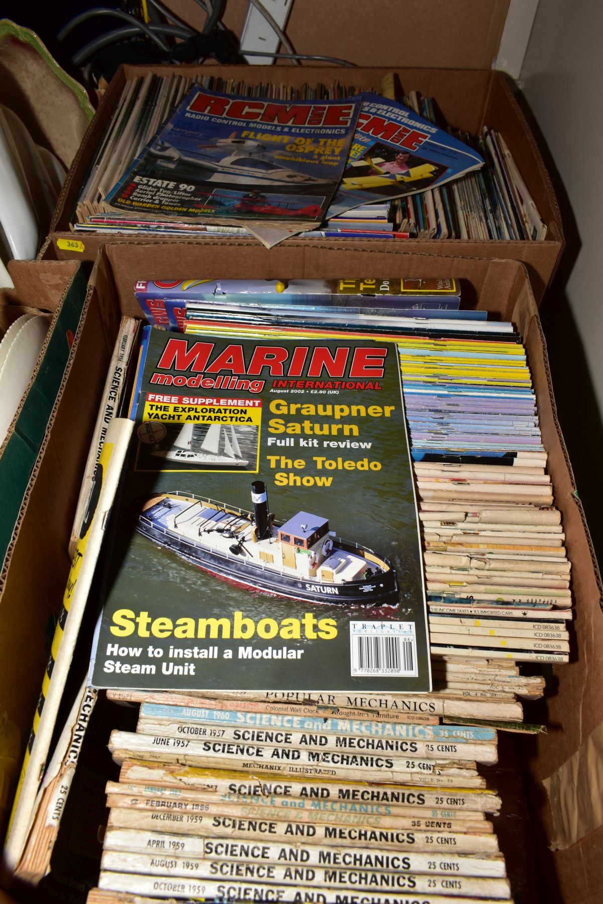 TWO BOXES OF MAGAZINES, including 1950's 'Science and Mechanics' model building etc (2 boxes and - Image 3 of 3