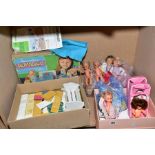 A QUANTITY OF BOXED AND UNBOXED AMANDA JANE DOLLS AND ACCESSORIES, to include boxed Playroom set (