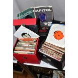 THREE RECORD CASES CONTAINING OVER ONE HUNDRED AND FIFTY 7'' SINGLES of 1960's music including Duane