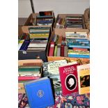 FIVE BOXES OF BOOKS to include Folio Society examples, subjects include British History,