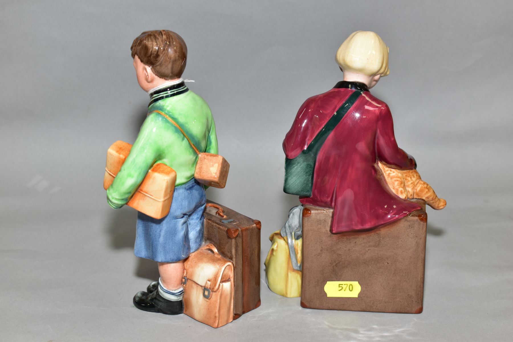 TWO ROYAL DOULTON LIMITED EDITION FIGURES 'The Boy Evacuee' HN3202, No.179/9500 and 'The Girl - Bild 2 aus 5