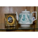 A LATE 19TH CENTURY QUEEN VICTORIAN DIAMOND JUBILEE 1897 'TOWER TEA' TEA POT, printed in