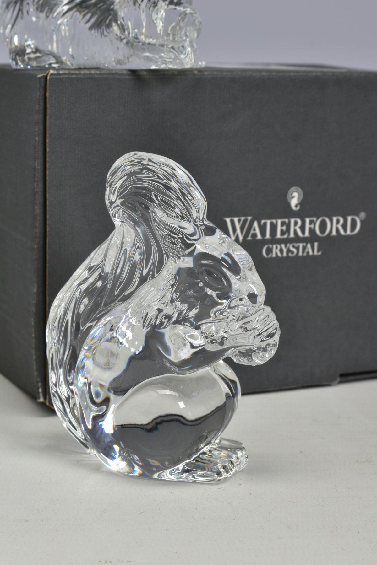 A GROUP OF WATERFORD CRYSTAL ANIMAL FIGURES, comprising recumbant lion, length 17.5cm, boxed - Bild 11 aus 11