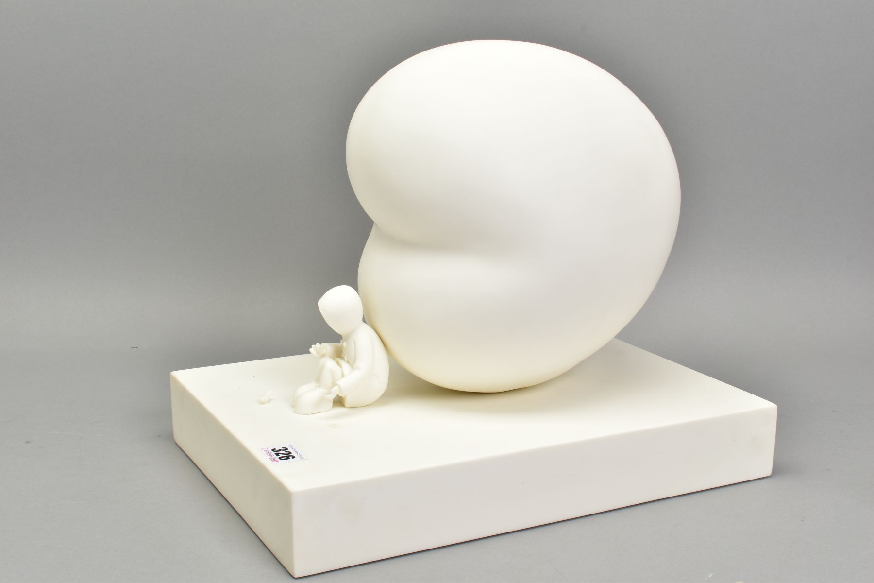 MACKENZIE THORPE (BRITISH 1956) 'FEED THE BIRDS', A limited edition Parian sculpture of a boy