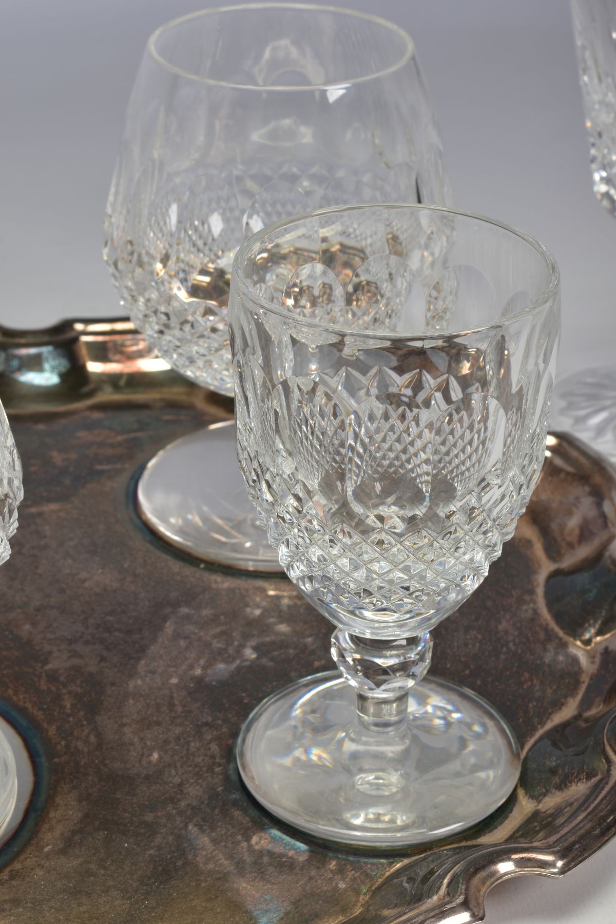 WATERFORD CRYSTAL COLLEEN GLASSES, comprising a pair of brandy glasses and three wines, together - Bild 3 aus 10