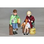 TWO ROYAL DOULTON LIMITED EDITION FIGURES 'The Boy Evacuee' HN3202, No.179/9500 and 'The Girl