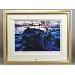 ROLF HARRIS (AUSTRALIAN 1930) 'IN THE SHADE', A limited edition print of boats and sailors in
