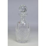 A WATERFORD CRYSTAL COLLEEN SPIRIT DECANTER, stamped to side, height with stopper 26cm