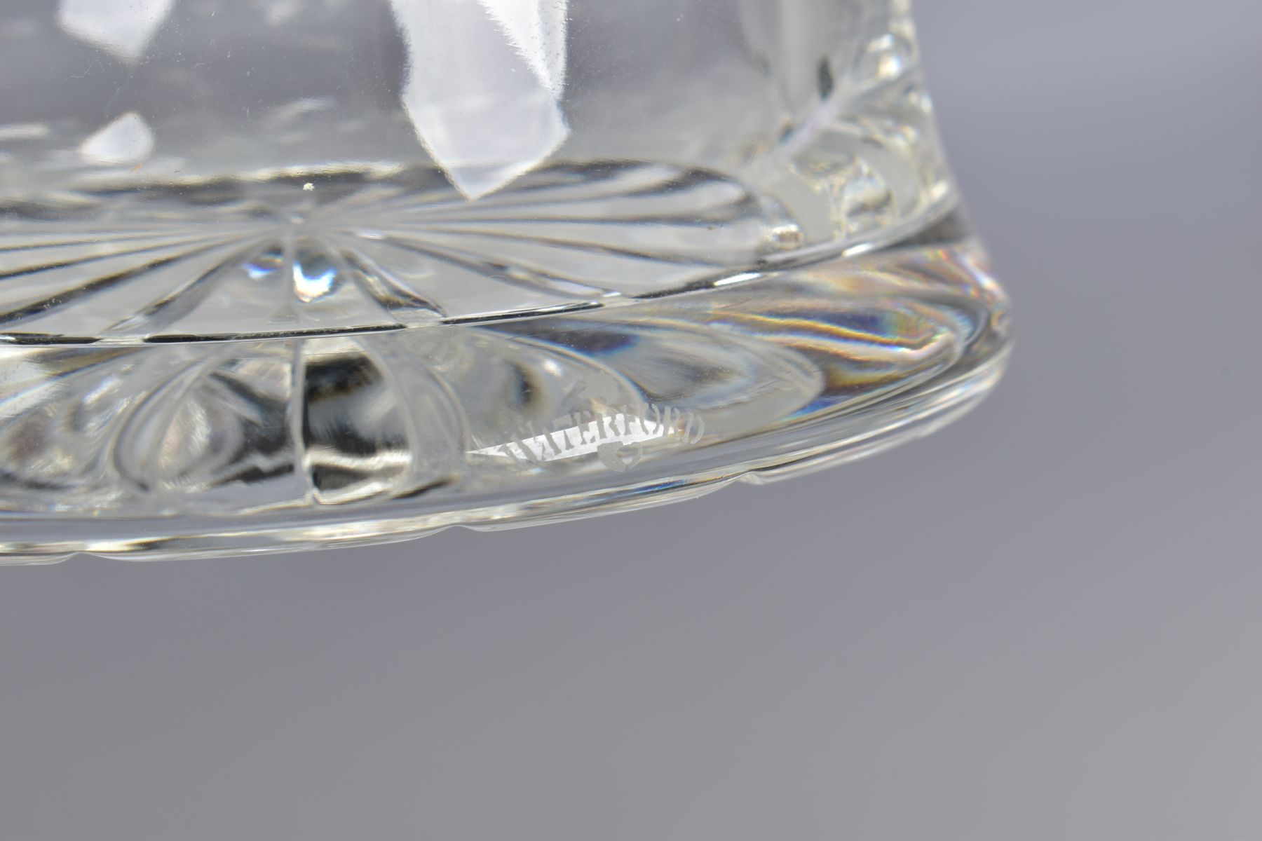 A WATERFORD CRYSTAL COLLEEN DECANTER, stamped to side, height with stopper 34cm - Bild 3 aus 3