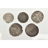 A HAMMERED COIN GROUP OF EDWARD III 1327-1377 Penny York, Penny Canterbury, Half Groat London,