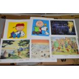 FIVE LIMITED EDITION RUPERT PRINTS BY JOHN HARROLD, from editions of 300, size including margins