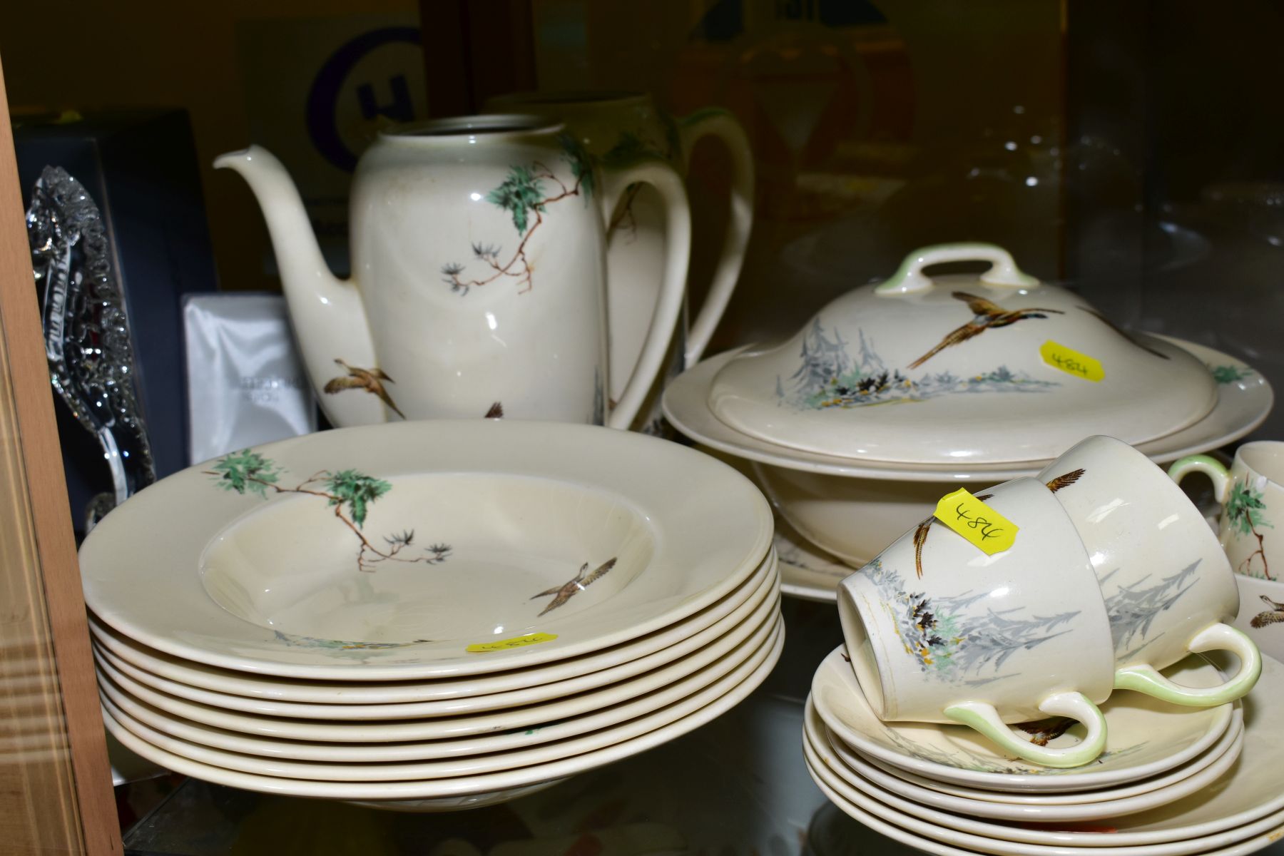 ROYAL DOULTON 'THE COPPICE' PART DINNER WARES, D5803, to include two tureens, two coffee pots (