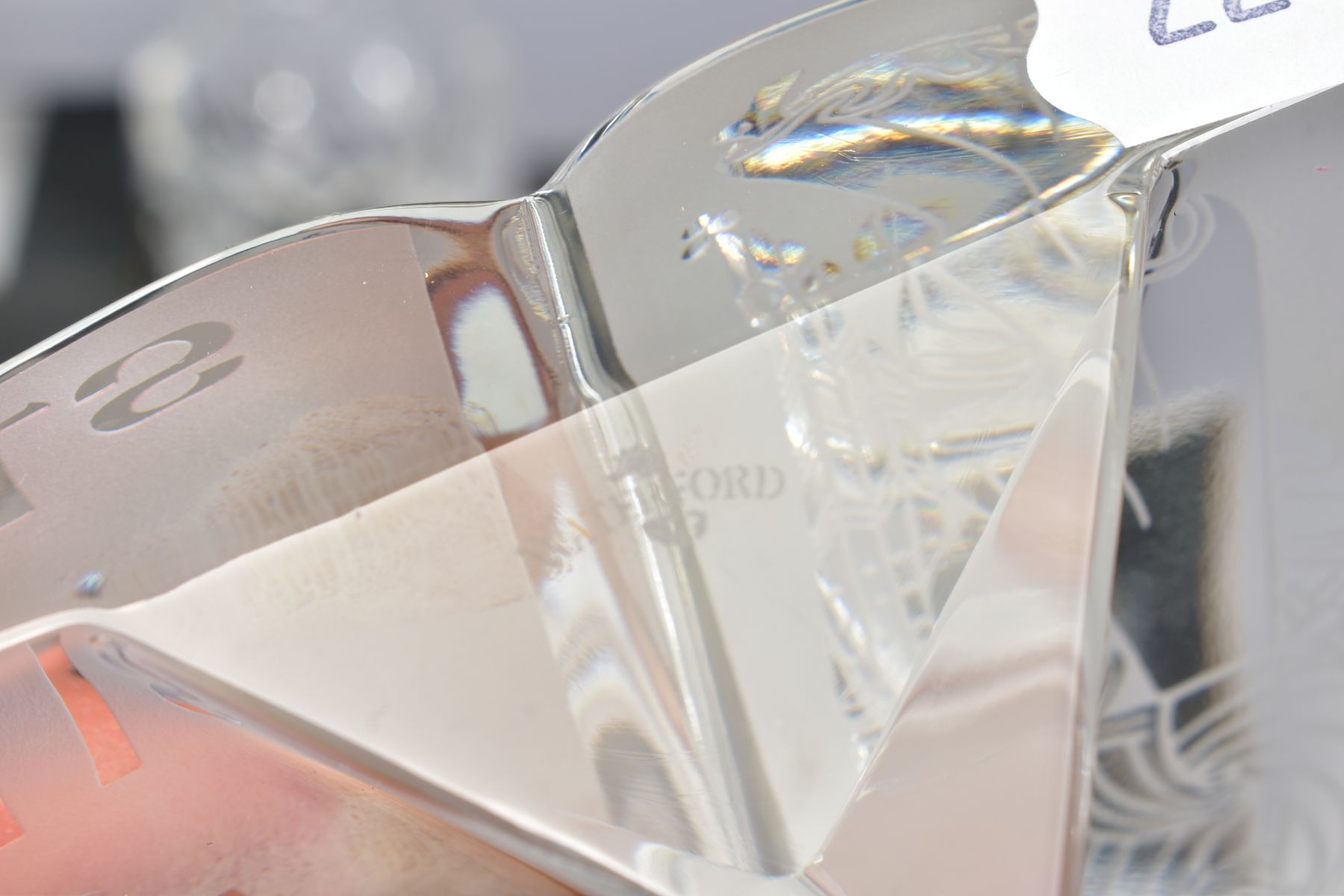 A GROUP OF WATERFORD CRYSTAL, comprising boxed 'Celtic Cross', stamped to base, height 14cm, a boxed - Bild 6 aus 7