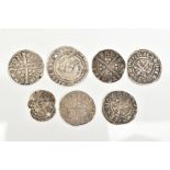 HAMMERED COIN GROUP OF EDWARD 1ST II AND III, 1272-1290 Canterbury pennies x two, Edward II 1307-