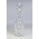A WATERFORD CRYSTAL COLLEEN DECANTER, stamped to side, height with stopper 34cm