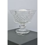 A BOXED WATERFORD CRYSTAL 'HISTORICAL GEORGIAN' STRAWBERRY CUT BOWL, stamped to the base, height