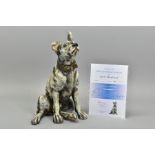 APRIL SHEPHERD (BRITISH CONTEMPORARY) 'EVER HOPEFUL', An artist proof coldcast porcelain sculpture