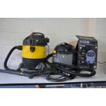 A PARKSIDE PNTS 30/6S WET AND DRY VACUUM CLEANER (one pipe and one clip appears to be missing) (